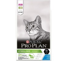 Корм Purina Pro Plan для взрослых стерилизованных кошек и кастрированных котов старше 1 года, с кроликом 12 кг