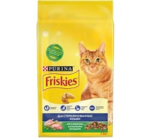 Корм Friskies для взрослых стерилизованных кошек, с кроликом и полезными овощами 300 г