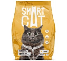 Корм Smart Cat для взрослых кошек, с курицей 5 кг