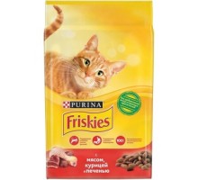 Корм Friskies для взрослых кошек, с мясом, курицей и печенью 10 кг