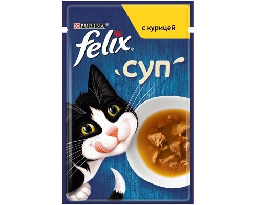 Felix суп для кошек, с курицей