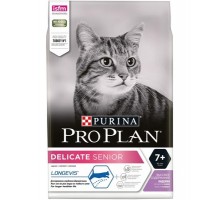 Корм Purina Pro Plan для кошек старше 7 лет с чувствительным пищеварением или особыми предпочтениями в еде, с высоким содержанием индейки 1,5 кг