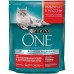 Корм Purina One для стерилизованных кошек и кастрированных котов, с высоким содержанием говядины и пшеницей 3 кг