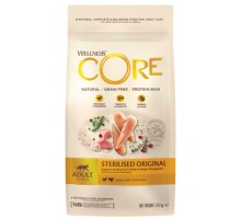 Корм Wellness CORE из курицы с индейкой для стерилизованных кошек и кастрированных котов 1,75 кг