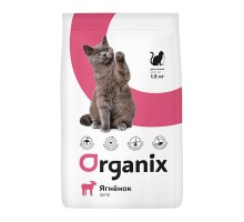 ORGANIX сухой корм для кошек, с ягненком 18 кг