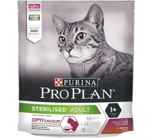 Purina Pro Plan для взрослых стерилизованных кошек и кастрированных котов, с высоким содержанием утки и c печенью 1,5 кг